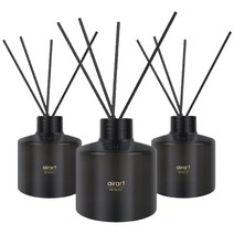 에어아트 에어테리어 아로마 디퓨저 200ml x 3p + 리드스틱 15p 세트, 로즈 샴페인