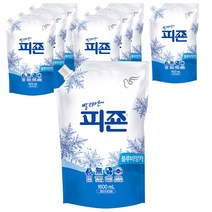 피죤 레귤러 섬유유연제 블루비앙카 리필, 1.6L, 8개