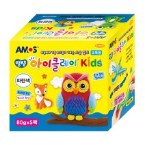 아모스 아이클레이 KIDS 5p, 파랑, 80g
