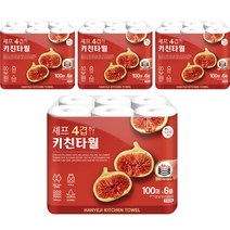 한예지 셰프 4겹 키친타월 100매, 24개
