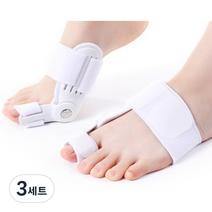 일원케어 의료기기 무지외반증 발가락 교정기 좌우 2개+운동밴드+발가락링, 3세트