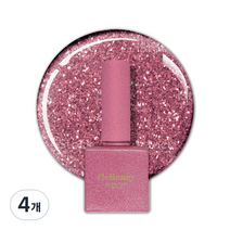 벨랑시 원스텝 젤네일 10ml, SN 37 핑크 글리터, 4개