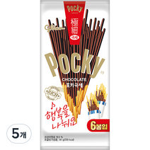 포키 극세 초코스틱 6p, 141g, 5개
