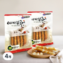 야아부르니 국내산 강아지 수제간식, 닭말이 맛, 4개
