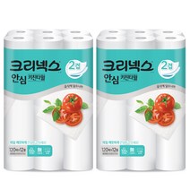 크리넥스 안심 키친타올 120매, 12롤, 2팩