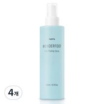 바디바 원더풋 풋 필링 스프레이, 4개, 200ml