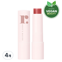 루츠레서피 비트 립밤 3.8g, 혼합색상, 4개