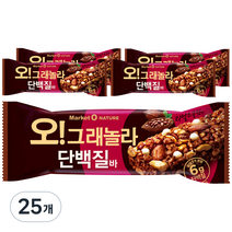 오리온 오 그래놀라 단백질바, 40g, 25개