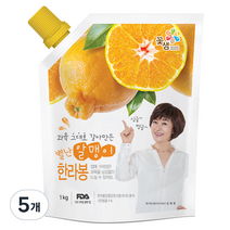 꽃샘 별난 알맹이 한라봉 1kg, 5개