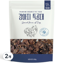 강아지특공대 강아지 수제간식 200g, 2개, 한우 허파