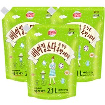 트리오 베이킹소다를 담은 주방세제, 2.1L, 3개