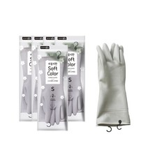 명진 고리형 소프트컬러 고무장갑 좌우세트 소형, 소프트베이지, 소(S), 5세트