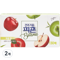 피죤 건조기용 보타닉 시트 섬유유연제 애플밤, 2개, 130매