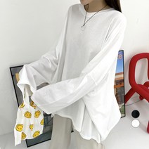 매드시스터 여성용 썸머 데일리 오버핏 티셔츠
