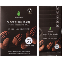 넛츠그린 피칸 초코볼, 30g, 5개