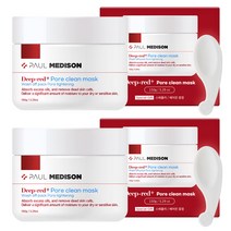 폴메디슨 딥레드 포어 클린 마스크 모공팩 150g + 스패츌러, 2세트