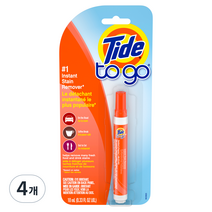 타이드 투고 휴대용 얼룩제거 펜, 10ml, 4개