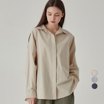 ELLE PARIS 옆트임 버튼 오버핏 셔츠