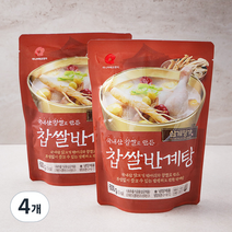 마니커에프앤지 찹쌀 반계탕, 600g, 4개