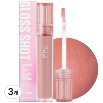 카자 글로스 샷 립 유리알 틴트, 밀크티, 4.2ml, 3개