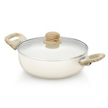 퀸센스 로제 크림 전골냄비 인덕션 IH, 24cm