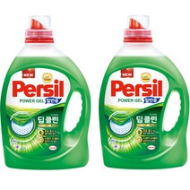 퍼실 딥클린 플러스 파워젤 액상세제 일반용 본품, 3L, 2개