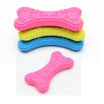 에이비엠 강아지용 TPR 고무장난감 5.5 x 10 cm, 랜덤발송, 4개입