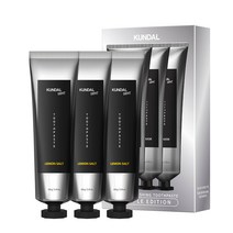 쿤달 퓨어 리프레싱 치약 레몬솔트, 150g, 3개