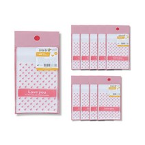 포포팬시 러뷰러뷰 OPP 접착 포장팩 미니 14p, 혼합 색상, 10개입