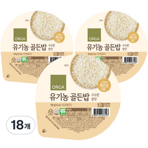 올가홀푸드 유기농 골든밥, 180g, 18개