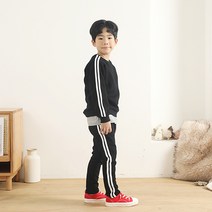 키즈코디 아동용 기모 라인 트레이닝 상하 세트