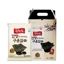 광천김 간장에 찍어먹는 구운 파래김, 1세트