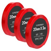 다다 고강력 양면테이프 20mm x 3m, 3개