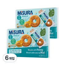 미주라 허니비스켓, 400g, 6개입