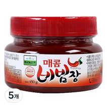 칠갑농산 매콤 비빔장, 450g, 5개