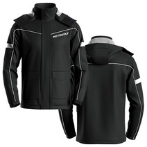 모토울프 오토바이 우비 상하 세트 MDL0403, 블랙