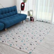 충무홈리빙 유아동 놀이방 거실매트 12mm, 01 테라조 화이트 + 그레이