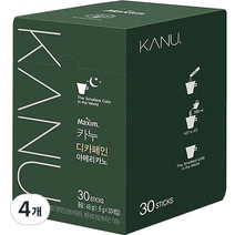 카누 디카페인 아메리카노 원두커피믹스, 1.6g, 30개입, 4개