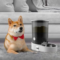 바비온 반려동물 강아지 고양이 스마트 자동 급식기, 1.15kg, 화이트 (CBC-W 3L)