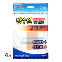 대일제약 방수엔 아쿠아밴드 2p, 4개