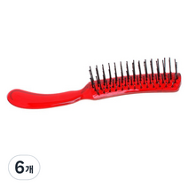 삼화 뽀꼬뽀꼬 에스 헤어브러쉬, 혼합 색상, 6개