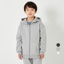 롤리트리 아동 베이직 기모 후드 집업 점퍼