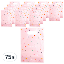 봄91 SR 비닐백, 도트 핑크, 75매