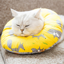 멍지 강아지 고양이 넥카라 노란 숲의 여우 S, 57g, 1개