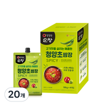 청정원 순창 청양초쌈장 4p, 190g, 20개
