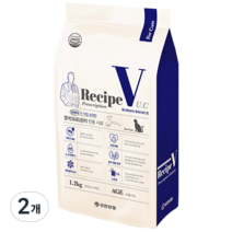 유한양행 Recipe V 고양이 처방식사료, 유리너리(비뇨계), 1.2kg, 2개