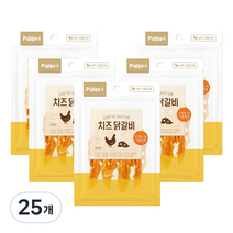 퍼피아이 강아지 간식 100g, 치즈닭갈비, 25개
