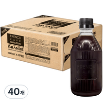 프렌치카페 로스터리 그란데 아메리카노 무라벨, 40개, 400ml