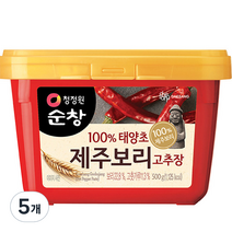 청정원 제주보리 고추장, 500g, 5개