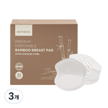 마더케이 프리미엄 밤부 수유패드, 32매입, 3개